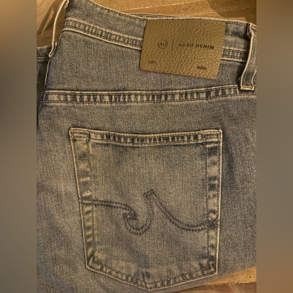 AG Adriano Goldschmied Men's Slim Straight Jeans in Gray
